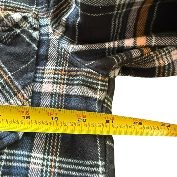 A107- Zara Plaid Utility Jacket - Black, White, Orange - Picture 5 of 6